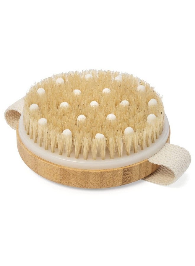 Stodern Dry Body Brush for Exfoliation and Massage - Wooden Bath Brush with Massaging Nodes, Natural Boar Bristles for Cellulite, Smooth Skin, Circulation Boost - Use for Wet & Dry Brushing - Image 1