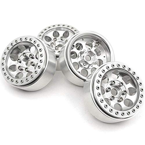 RCLIONS Aluminum 19inch Beadlock Wheels Rims 4PCS for Axial SCX10 SCX10II III TRX4 TRX6 110 RC Crawler Car Upgrades Parts - Image 1