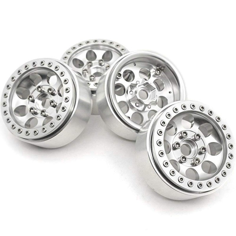 RCLIONS Aluminum 19inch Beadlock Wheels Rims 4PCS for Axial SCX10 SCX10II III TRX4 TRX6 110 RC Crawler Car Upgrades Parts - Image 3