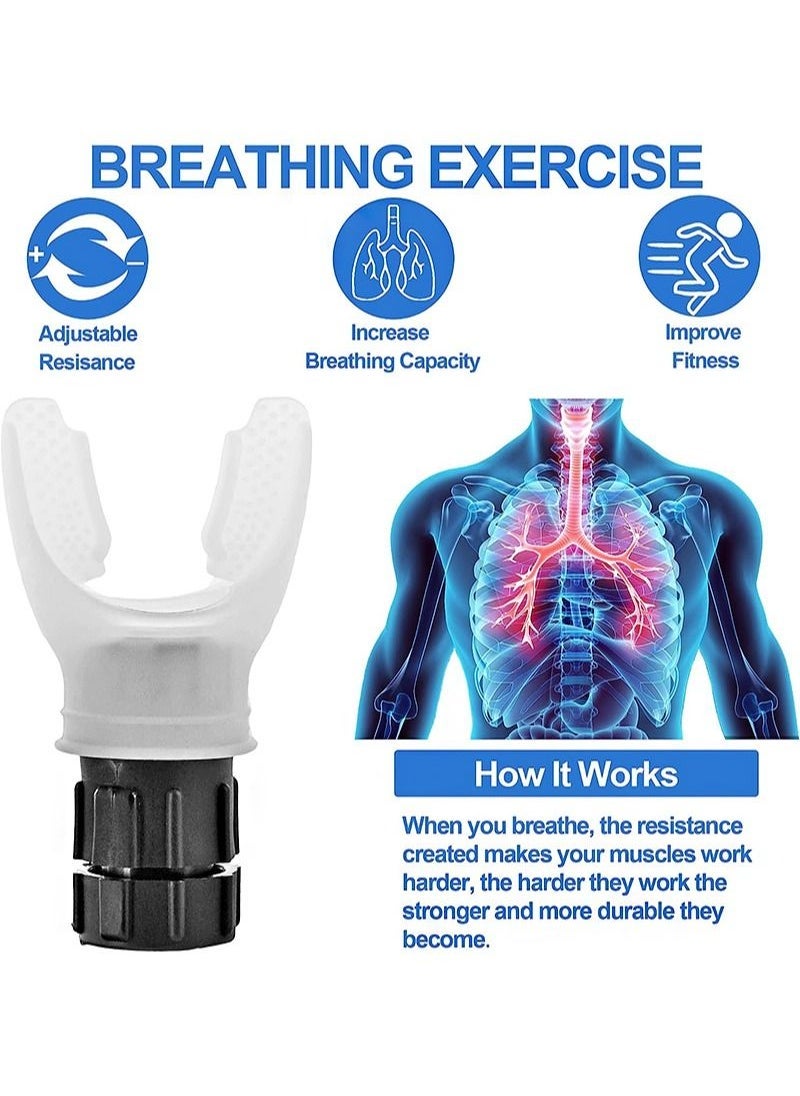 Aikanbo Lung Breathing Training Device, Air Therapy Device, Improve Physique, Adjustable Exercise Trainer for Fitness Training, Easy to Use, Suitable for Daily Care and Exercise  - Image 2