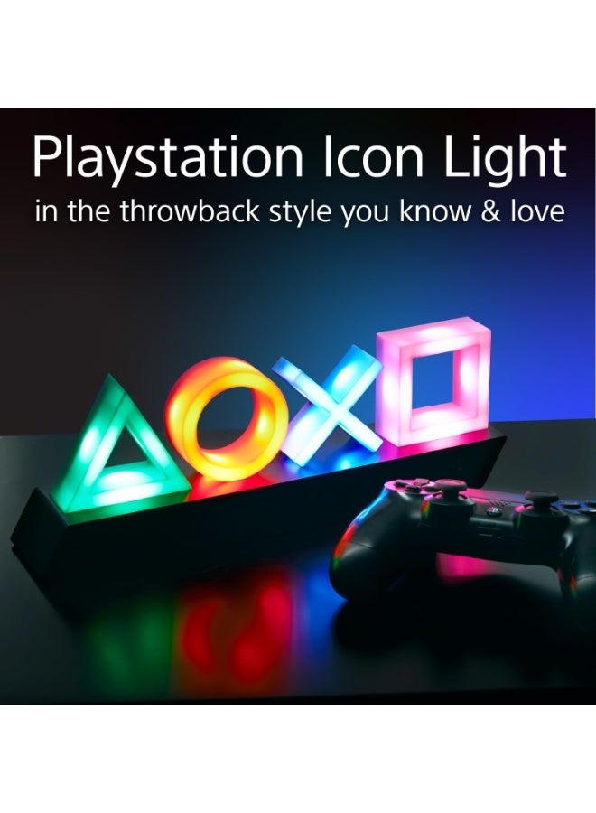 بلاي ستيشن مصباح أيقونات PlayStation لـ PS4 وPS5 – مصباح ألعاب RGB تفاعلي مع الموسيقى بطول 14 بوصة، 3 أوضاع إضاءة، إضاءة ديكور صديقة للبيئة لغرفة الألعاب وغرفة النوم والمكتب - Image 3