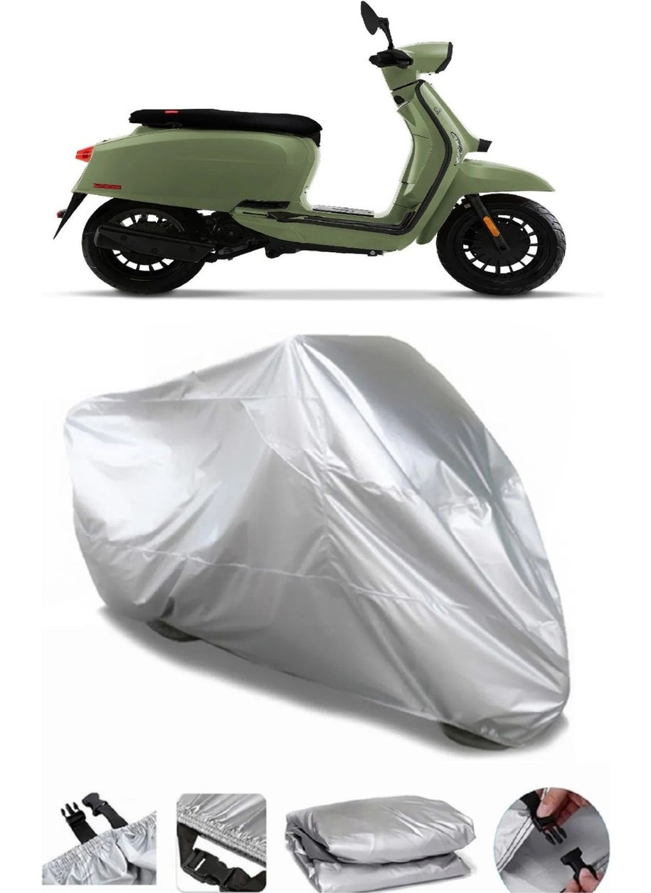 Breen Lambretta V50 Special Grey Waterproof Motorcycle Canvas Premium  - Image 1