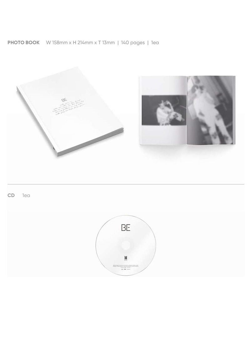 null - BTS 5th Album BE Essential Edition Kpop CD with Photobook Photocards and Poster - Image 1