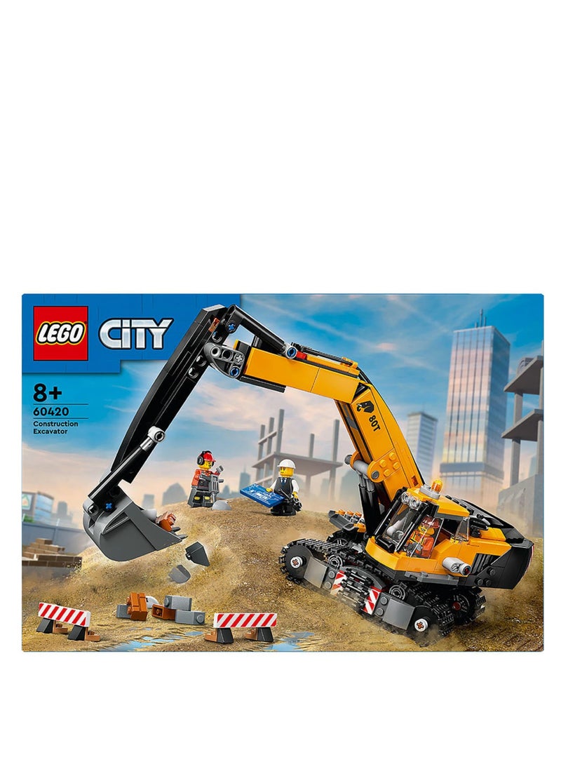 LEGO LEGO 60420 Yellow Construction Excavator  - Image 3