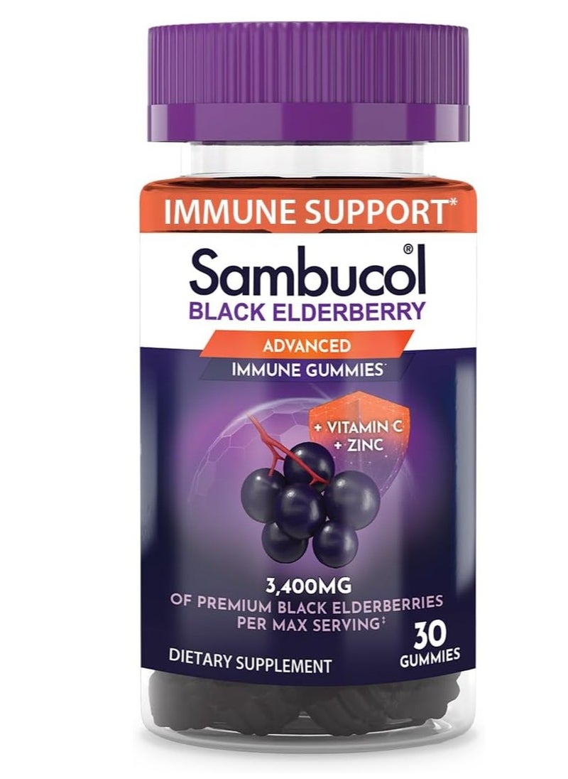 Sambucol Sambucol Black Elderberry, [30 Gummies]  - Image 1
