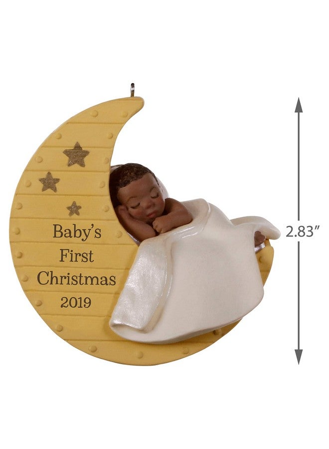 Hallmark Keepsake 1799QSM7807 Christmas Ornament 2019 Year Dated, African-American Baby's First Christmas Ornament - Image 5