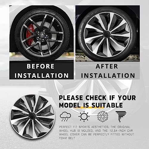 DREAMOTOR 16 inch Hubcaps Set of 4, Automotive Wheel Tire Covers, Wheel Rim Cover Compatible/Replacement with Toyota Volkswagen VW Chevy Nissan Sentra Honda Civic Accord Dodge Ford Kia Cadillac Scion - Image 5