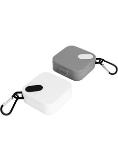 Adorila 2 Pack Portable Ear Plug Carrying Cases, Waterproof Earplug Case with Keychain, Travel Carry Case for Earplugs 