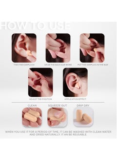 AMROAH 70 Pairs Ultra Soft Foam Earplugs for Sleep 38dB Noise Canceling Reduction, Comfortable Sponge Ear Plugs Protection for Sleeping Snoring Travel Loud Events Work Concerts Studying  - Image 3