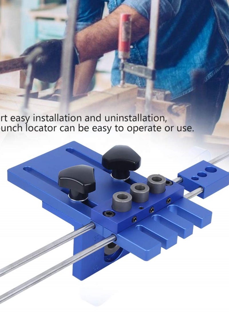 GGOOT Hole Opener 3 in 1 Punch Positioning Tool Woodworking Locator Accessory Aluminum Alloy Hardware Parts with Wrench Drill - Image 3