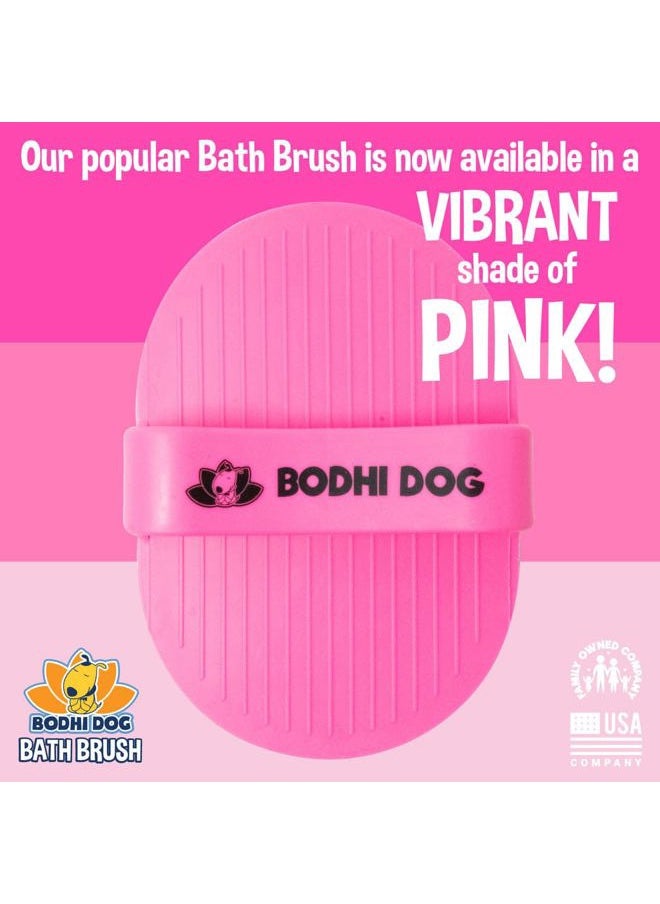 Bodhi Dog - Shampoo Brush - Pet Grooming & Bath Supplies for Cats and Dog Bath Brush for Long & Short Hair - Premium Scrubber for Shower, Bathing & Massage - (One Pack, Pink) - Image 1