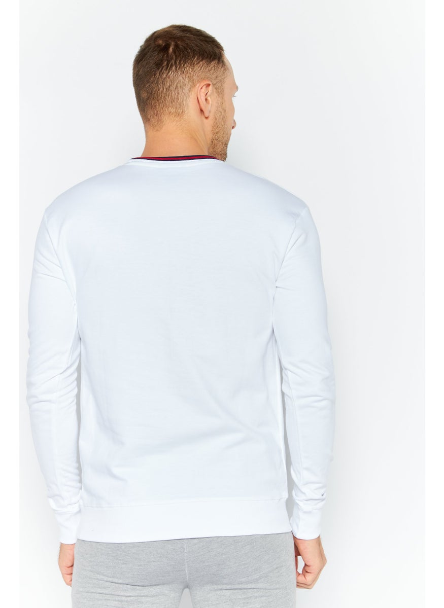 NAUTICA Men Sportswear Fit Long Sleeve Outdoor Shirt, White  - Image 4
