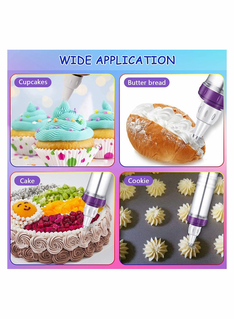 Excefore Dessert Decorating Syringe Set, KASTWAVE Cupcake Frosting Filling Injector with 7 Icing Nozzles and 3 Cream Scrapers Dessert, Cream Piping Syringe Nozzles Kits for Cake Cookies Dessert Decoration - Image 2