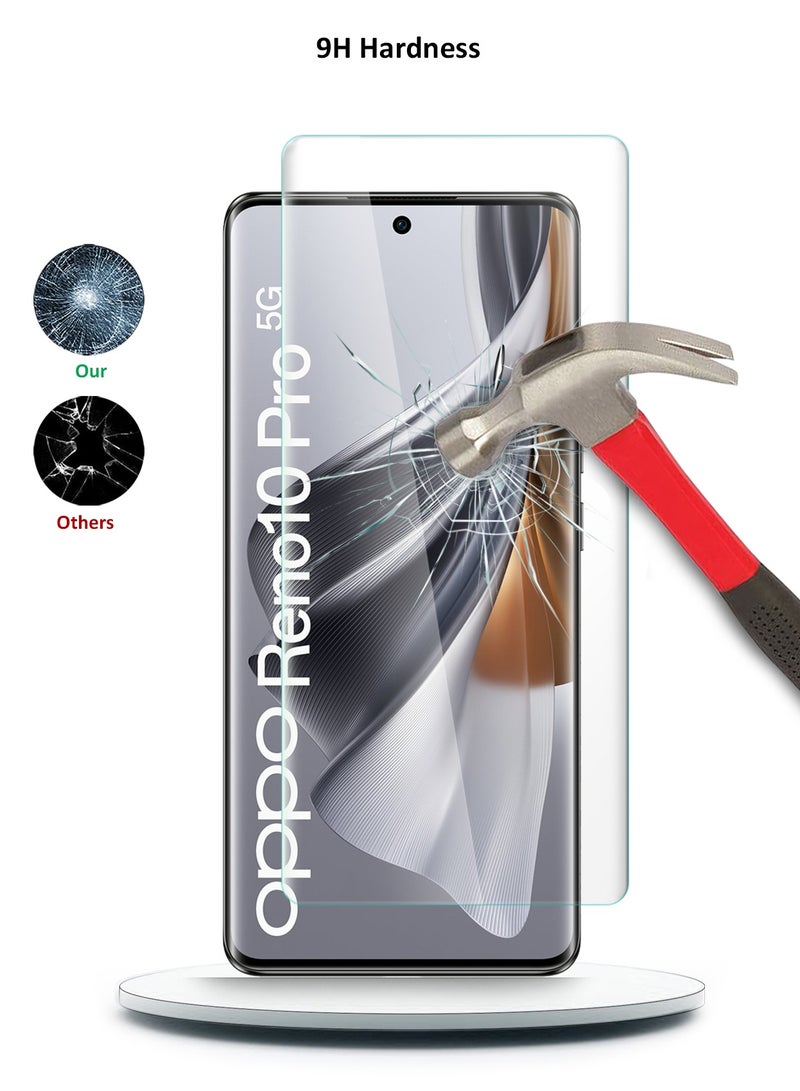 Wtech Premium Curved Edges UV Full Glue Full Cover Tempered Glass Screen Protector For Oppo Reno10 Pro 5G 2023 Clear - Image 2