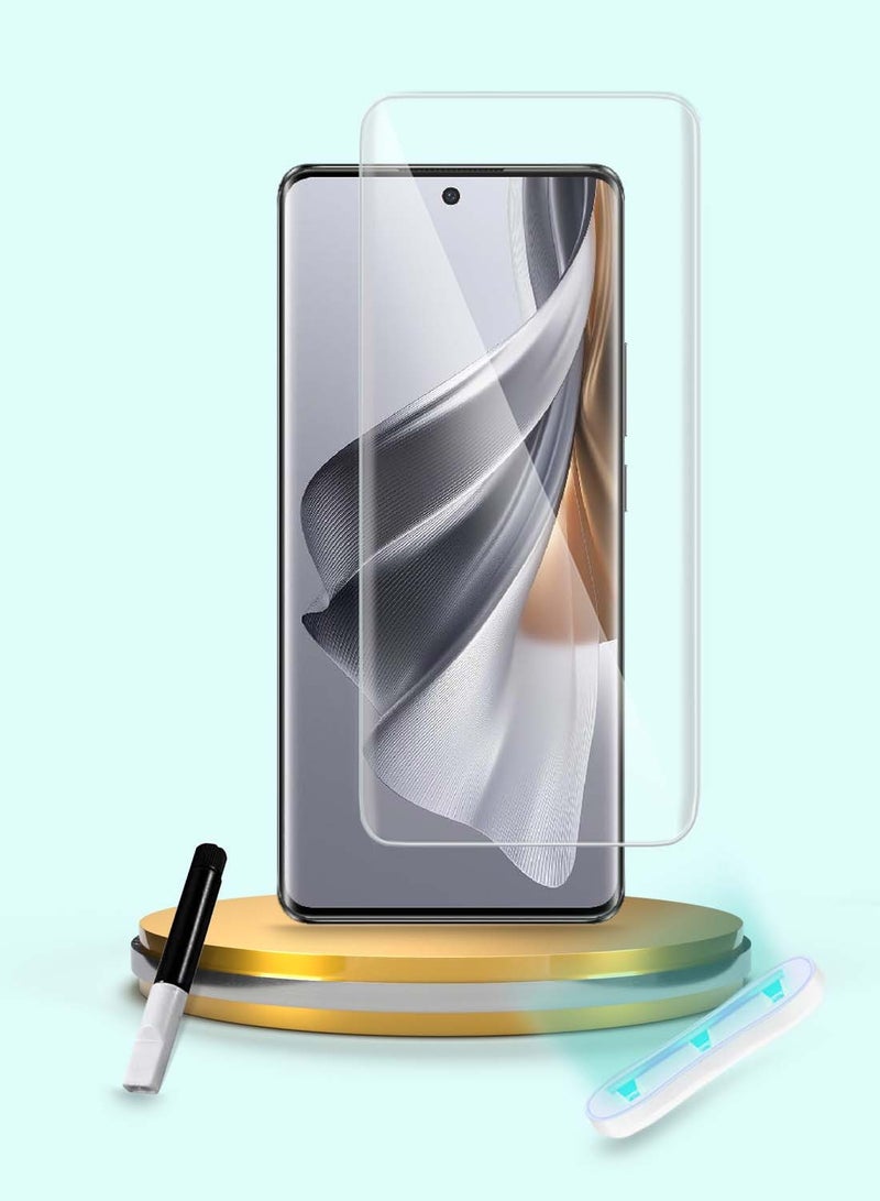Wtech Premium Curved Edges UV Full Glue Full Cover Tempered Glass Screen Protector For Oppo Reno10 Pro 5G 2023 Clear - Image 1