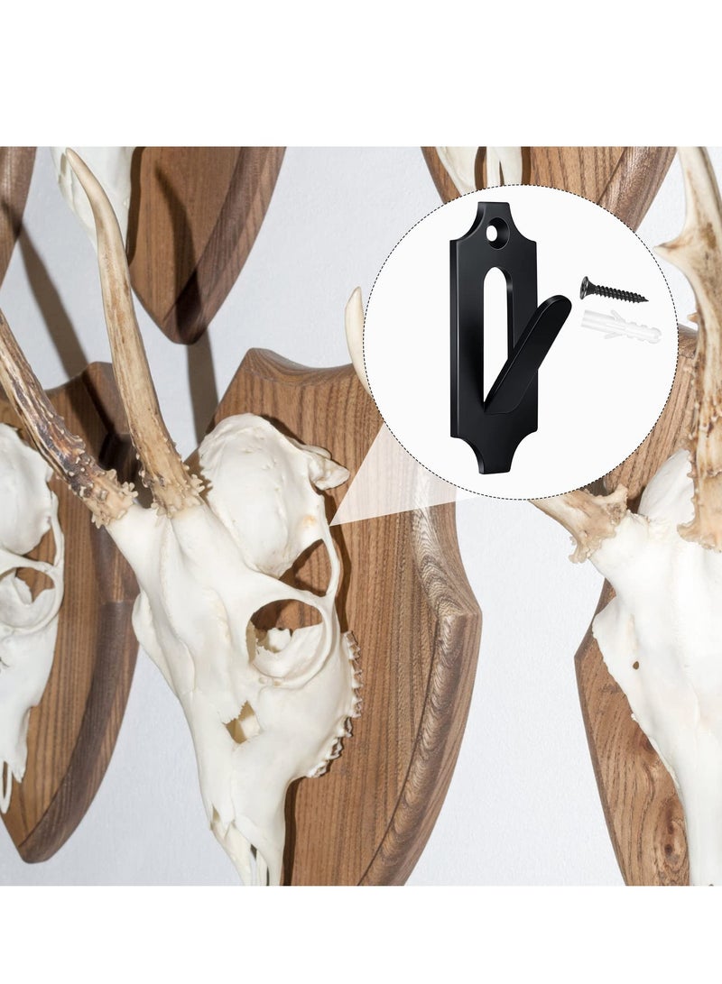 European Deer Skull Mounting Kit - 4 Pcs Wall Hooks for Antlers & Animal Decor, Perfect for Indoor & Outdoor Display - Image 2