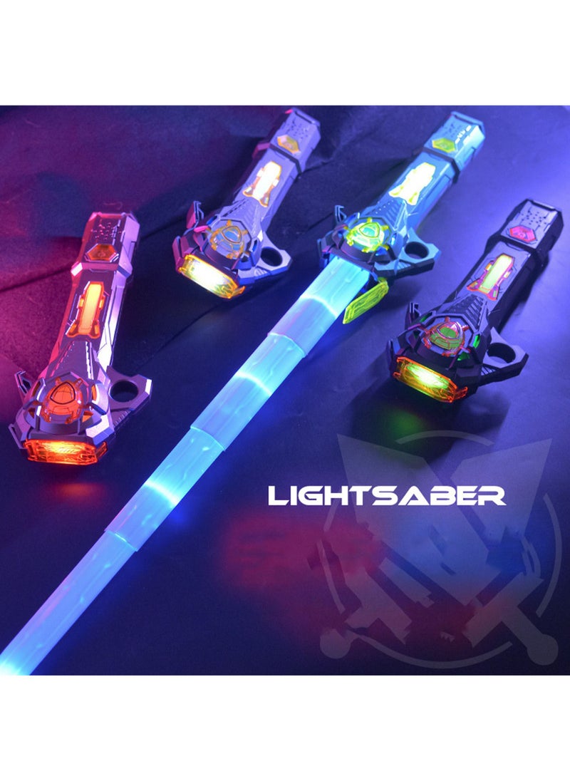 MissTiara - 2 Piece Convertible 16 Color Light Effect Telescopic Lightsabers with 3D Dynamic Sound Effect and 2 Pieces Can be Combined - Image 1