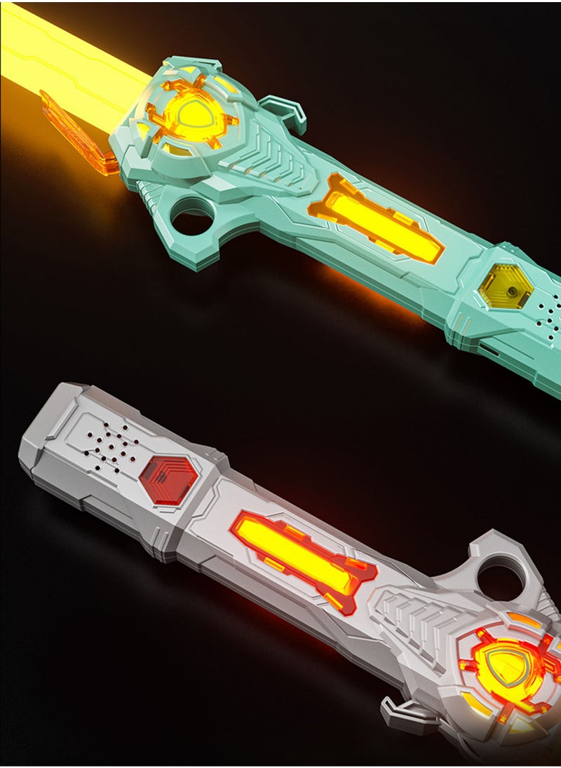 MissTiara - 2 Piece Convertible 16 Color Light Effect Telescopic Lightsabers with 3D Dynamic Sound Effect and 2 Pieces Can be Combined - Image 1