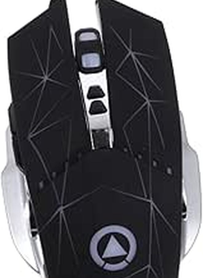 Galaxy Black Wired USB Gaming Mouse Adjustable DPI Silent Mechanical With Breathing Light - Image 1