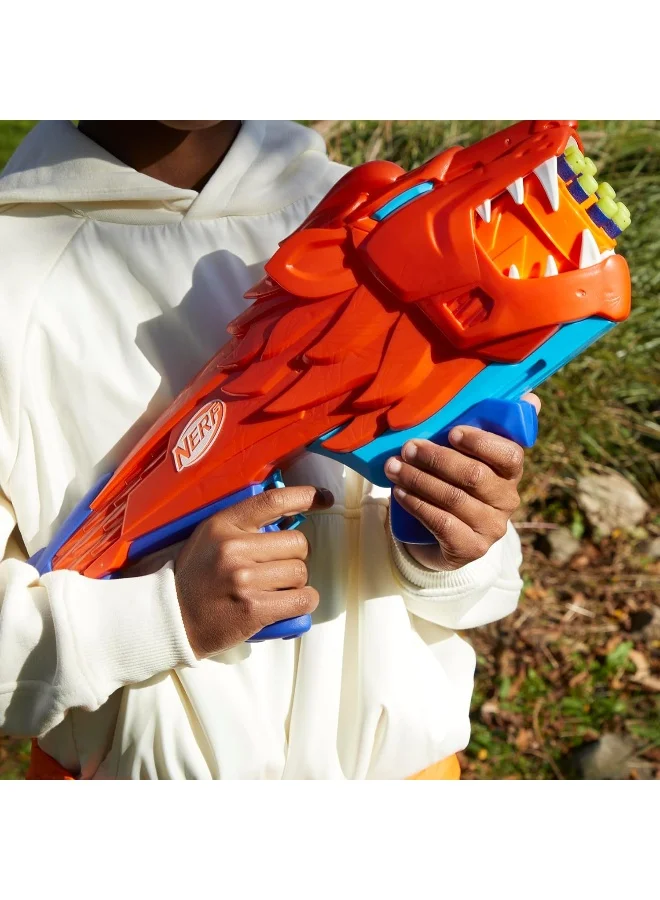 NERF Nerf Junior Wild Lionfury, Easy Play Dart Blaster, 16 Nerf Elite Darts