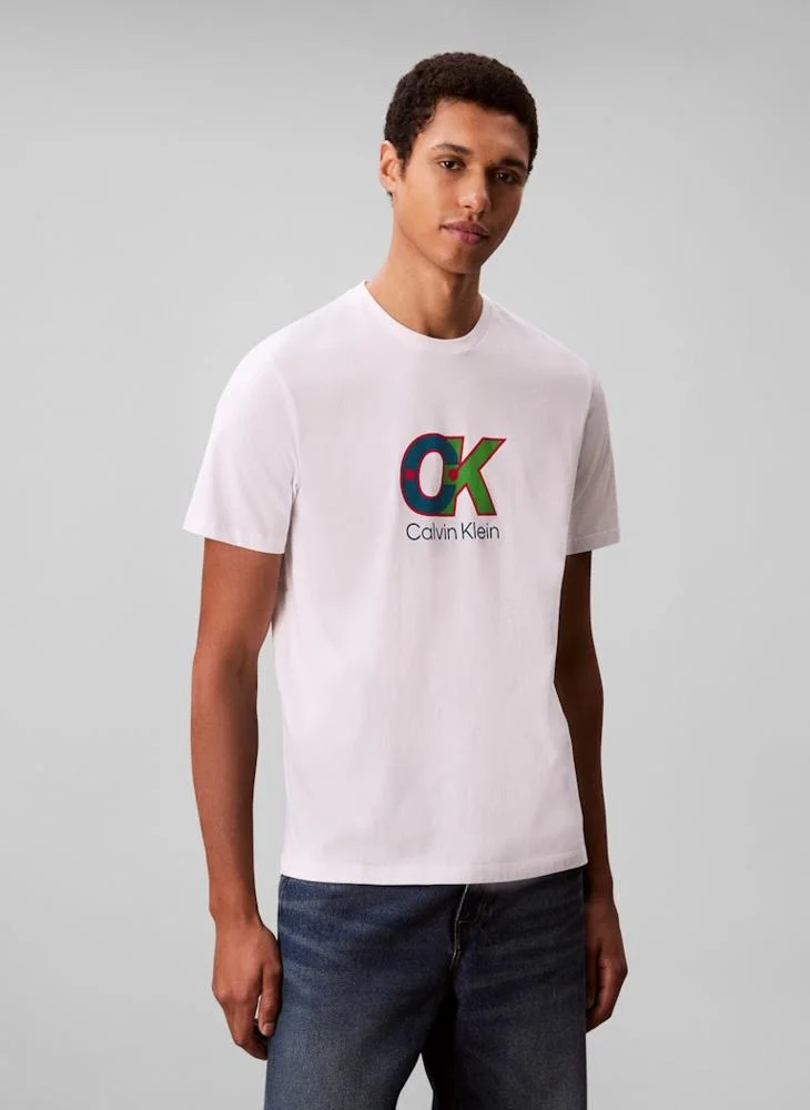 CALVIN KLEIN Logo Graphic Short Sleeve T-Shirt