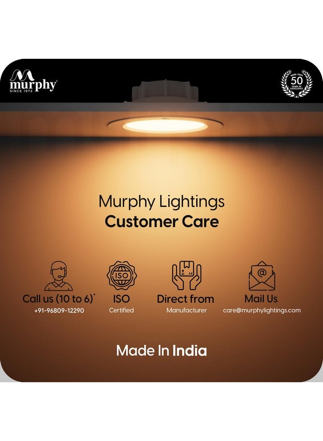 Murphy Flora 7W LED Down Light, Cool White Light, Round, Pack of 35, Recessed Ceiling LED Light, Suited for 3 inch Junction Box (2 Years Warranty) - Image 5