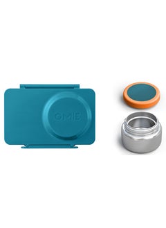 Omielife OmieBox Up Bento Box with Insulated Thermos & Ice Pack, Teal Green  - Image 4