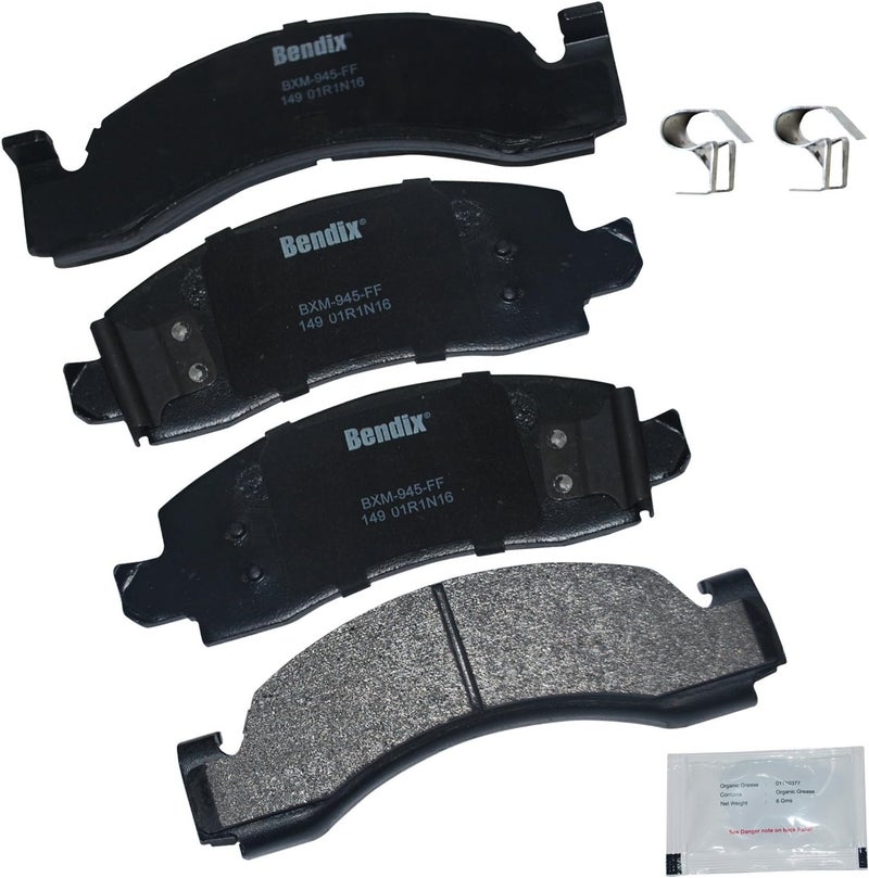 Bendix Premium Copper Free CFM149 Semi-Metallic Brake Pad with Installation Hardware - Image 1