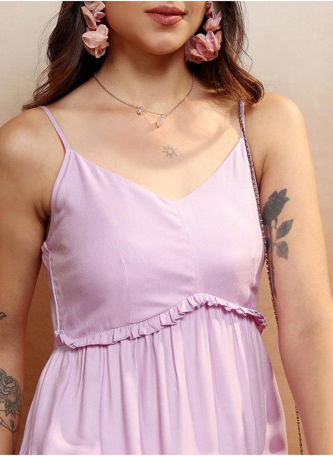 Vishudh Tiered Lavender Dress  - Image 5