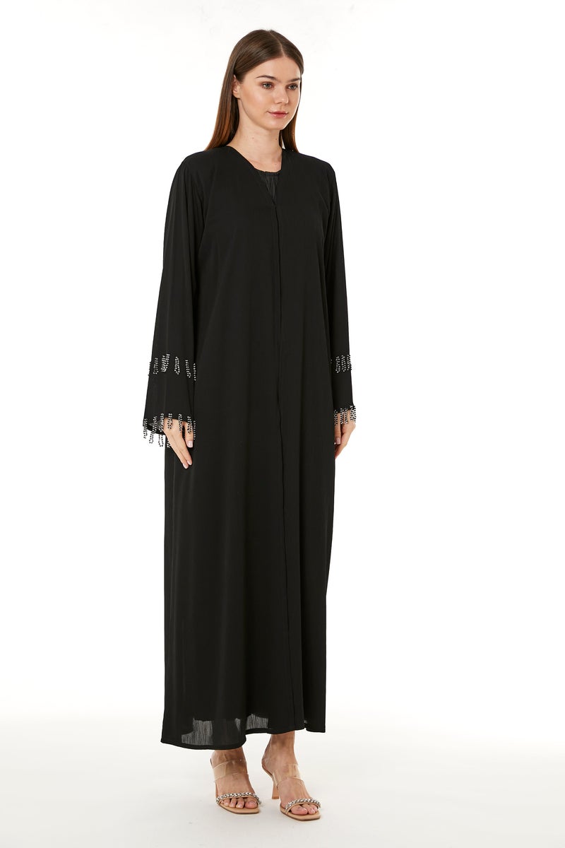 مويستريت عباءة بأكمام واسعة مزينة - Image 5