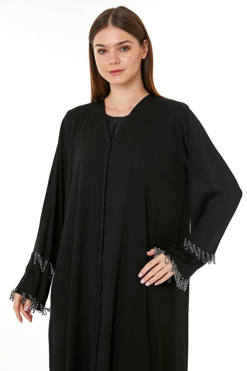 مويستريت عباءة بأكمام واسعة مزينة - Image 4