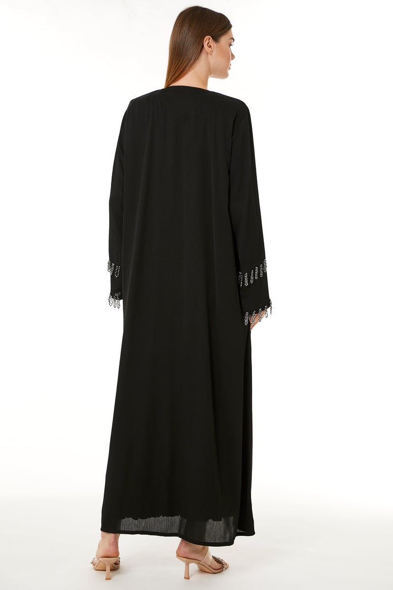 مويستريت عباءة بأكمام واسعة مزينة - Image 2