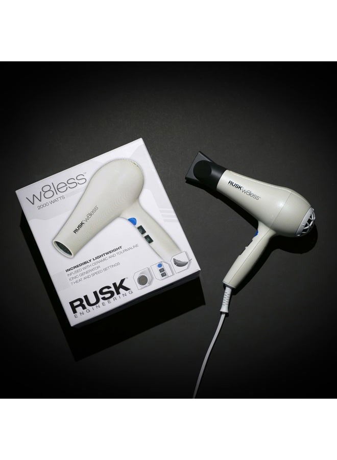 Rusk مجفف هندسي W8less محترف 2000 واط، 7 إعدادات سرعة، خفيف الوزن. - Image 3