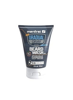 Gradual Gray Darkening Beard Wash - Gray Reducing Beard Wash, Beard Color Shampoo For Men - Hypoallergenic & Harsh Chemical-Free Beard Dye For Men - For Dark Shades, 4.6 Fl Oz (Pack Of 1)