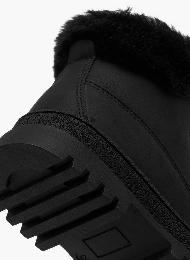 Flora Bella By Shoexpress Girls Faux Fur Detail High Cut Boots - Image 5