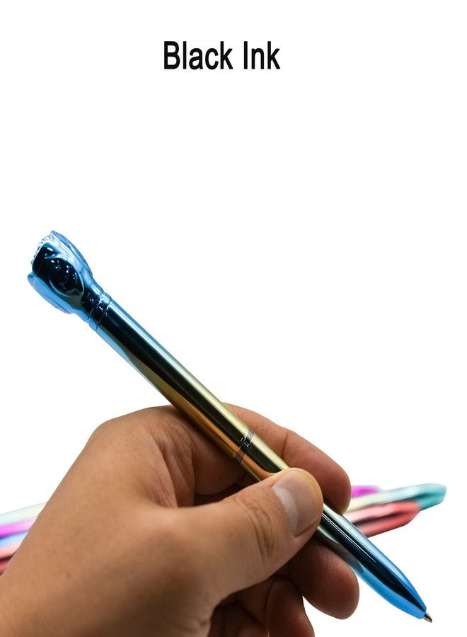 Maydahui 12 PCS Multicolor Rose Ballpoint Pen Retractable Flower Pens Colorful Novelty Pen Black Ink for School Party Home - Image 5