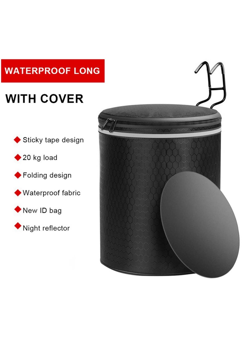 Generic Larger Bicycle Front Basket Bag Removable Waterproof With Cover Handlebar Basket Pet Carrier Bag Universal Electric Scooter  - Image 3