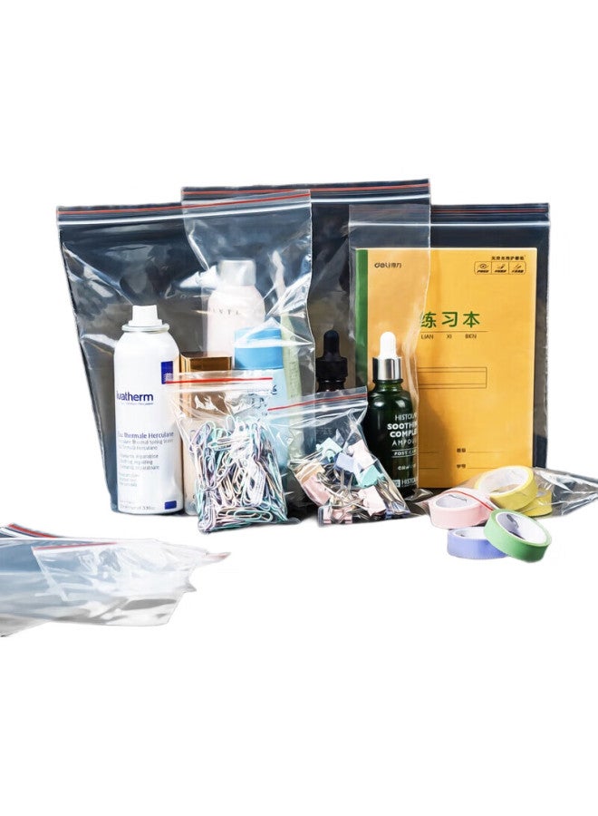 Deli Food Storage Bags, Size 4, 11*8Cm, Waterproof, Dustproof, Fresh-Keeping, Pe Transparent, 100 Pieces, Transparent, 3023 - Image 1