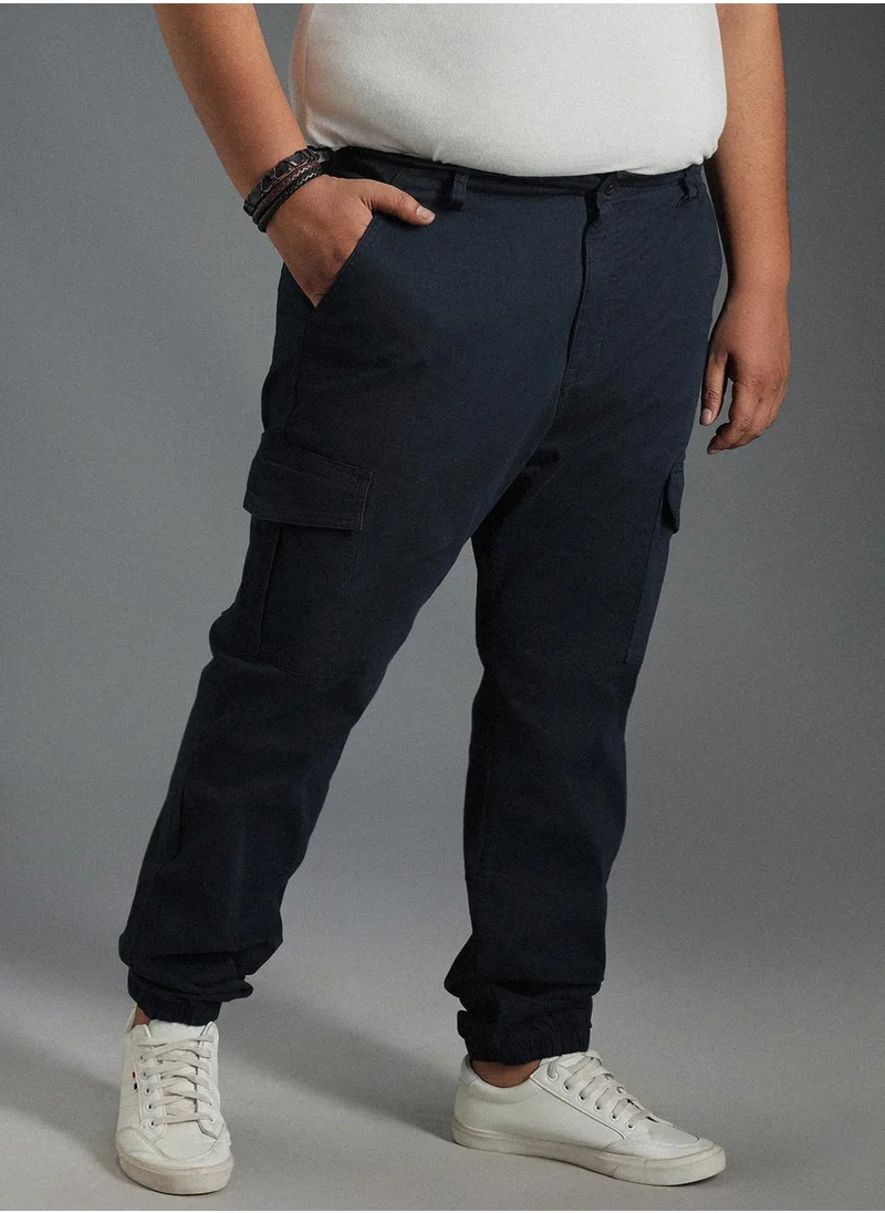 HIGH STAR Men Navy Trousers