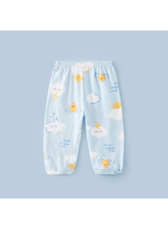 Doxiluka baby Mosquito-repellent Pants - Kids' Cotton Long Pants For Summer, Lightweight Unisex Casual Wear - Image 2