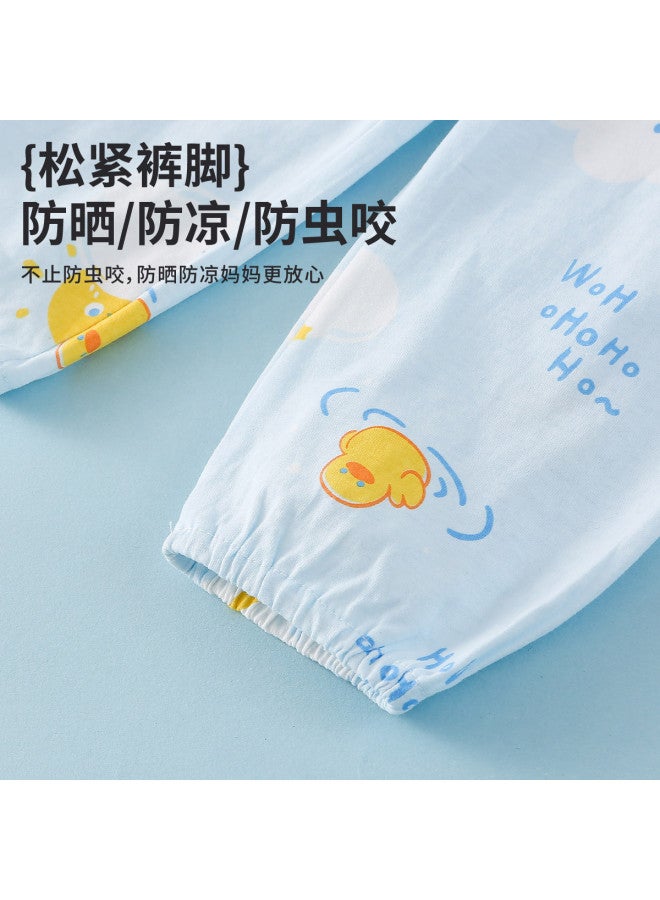 Doxiluka baby Mosquito-repellent Pants - Kids' Cotton Long Pants For Summer, Lightweight Unisex Casual Wear - Image 5