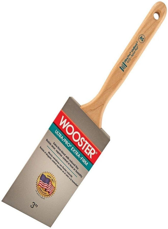 Wooster 6 Pack Wooster 4153-3 Ultra/Pro Extra-Firm Lindbeck 3" Angled Sash Paint Brush - Image 3