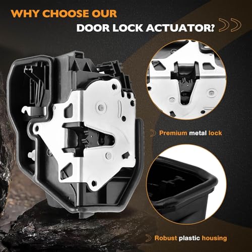 HQPASFY Door Lock Actuator Motor (Front Left Driver Side), Compatible with 2003-2019 BMW 128i/325i/330i/335i/525i/528i/528xi/535i/650i/760Li/M6/X3/X5/Z4 & More E90/E60/E82/E88/E92/E65, Replaces# 51217202143 - Image 5
