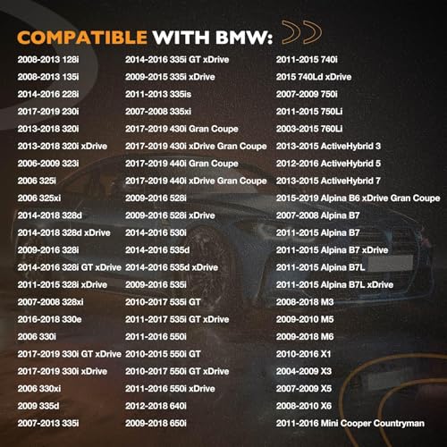 HQPASFY Door Lock Actuator Motor (Front Left Driver Side), Compatible with 2003-2019 BMW 128i/325i/330i/335i/525i/528i/528xi/535i/650i/760Li/M6/X3/X5/Z4 & More E90/E60/E82/E88/E92/E65, Replaces# 51217202143 - Image 2