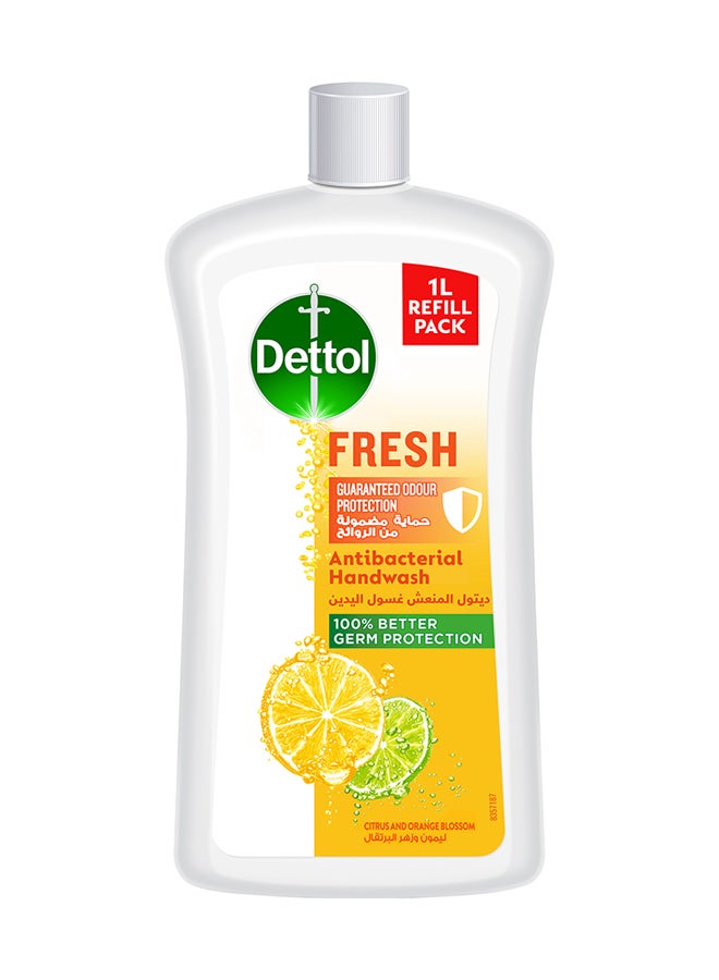 Dettol Fresh Citrus And Orange Blossom Fragrance Handwash Citrus and Orange Blossom 1L Pack of 3Liters - Image 2