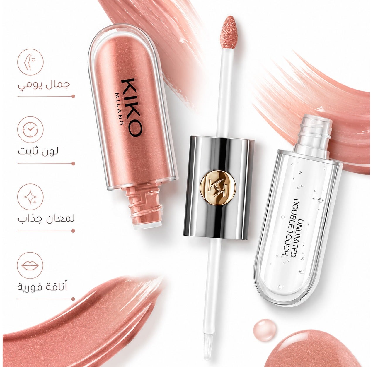 KIKO Milano Unlimited Double Touch 129 Warm Radiant Charm For Gorgeous Lips That Last 12 Hours 6 g