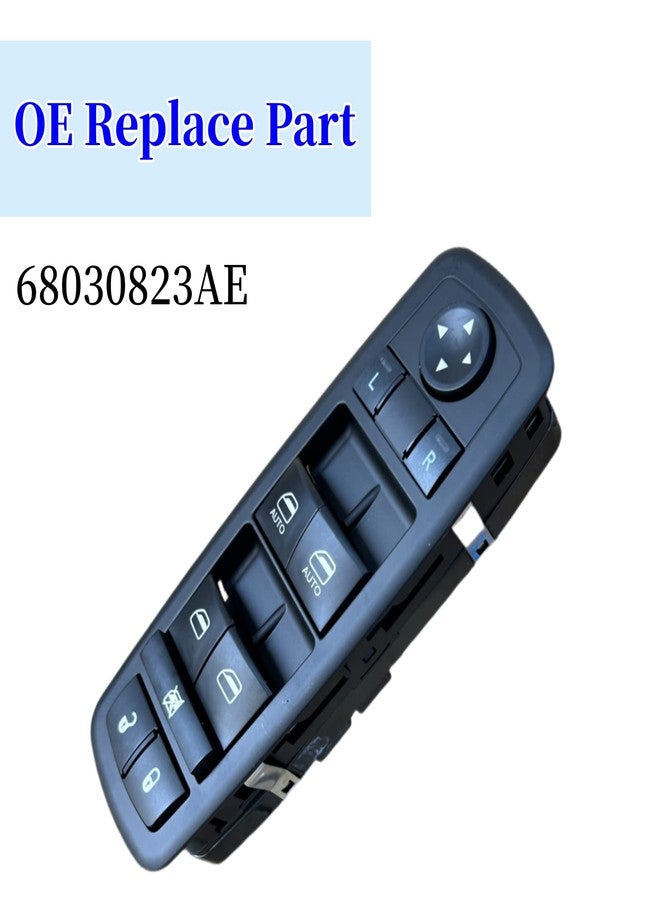 MOJTBE Power Window Master Switch Compatible with Jeep Grand Cherokee 2011 2012 2013 Dodge Durango 2011-2013 Replace OE# 68030823AE 68030823AB 68030823AC 68030823AD Front Left Driver Side - Image 5