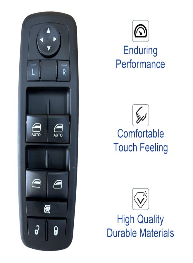 MOJTBE Power Window Master Switch Compatible with Jeep Grand Cherokee 2011 2012 2013 Dodge Durango 2011-2013 Replace OE# 68030823AE 68030823AB 68030823AC 68030823AD Front Left Driver Side - Image 4