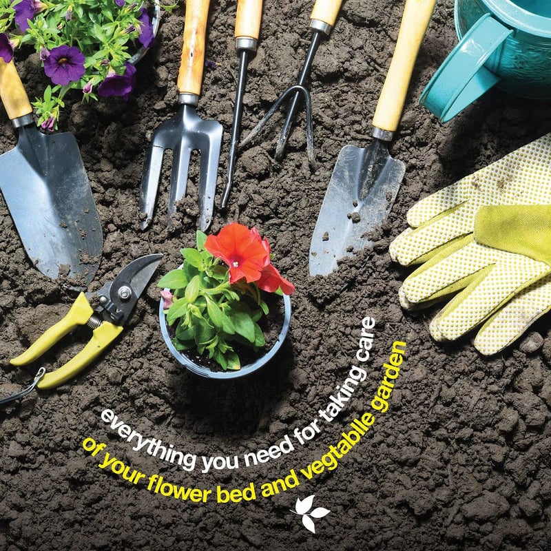 Play22 Gardening Tools Set of 10 - Complete Heavy Duty Garden Tools Set with Fashion Handbag - Durable Gardening Supplies Kit Ideal Garden Gifts for Women - Image 4