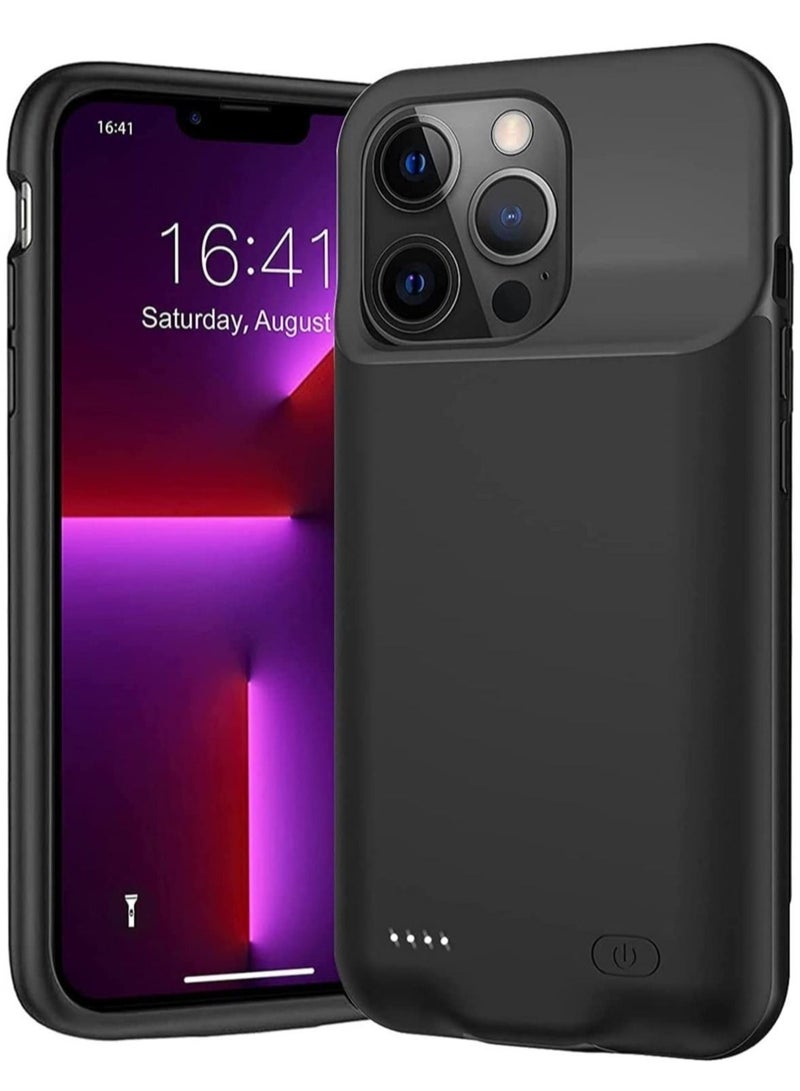 Battery Case for iPhone 13 Pro, Portable Battery Pack, Rechargeable Smart Charger Case, External Battery Charging Case, Compatible with (iPhone 13Pro, 3500 Mah).